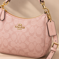 NWT Coach Teri Shoulder Bag in Signature Canvas CAL51/CV933 Powder Pink Crossbody Purse