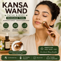 Kansa Wand Facial & Body Massager | Teak Wood Ayurvedic Massage Tool