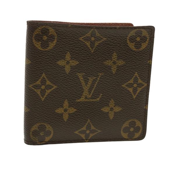 Louis Vuitton Monogram Marco M61675 Bi-Fold Wallet Brown Vintage