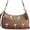 Coach x Peanuts Teri Shoulder Bag in Signature Canvas with Snoopy Print – NWT CBJ88