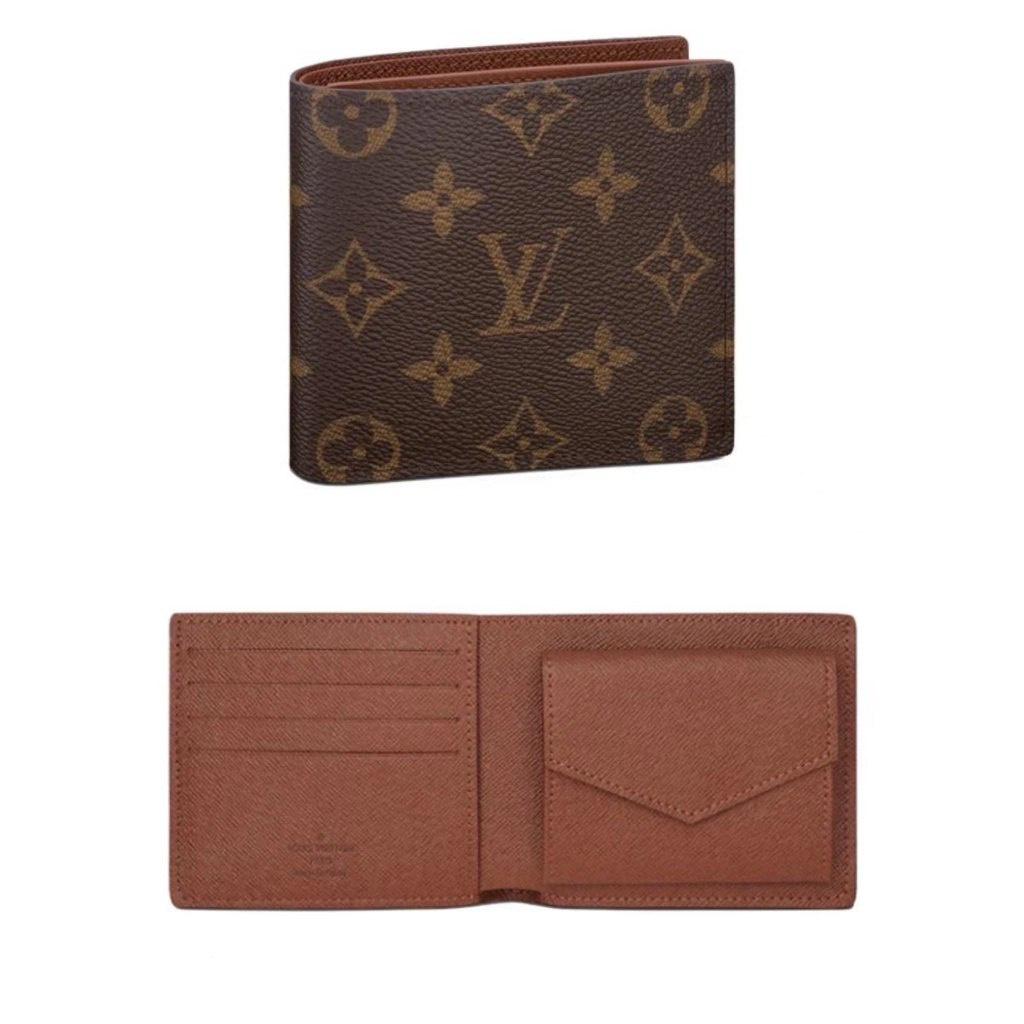 Louis Vuitton Monogram Marco M61675 Bi-Fold Wallet Brown Vintage
