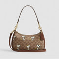 Coach x Peanuts Snoopy Teri Bag Women's Signature Canvas Shoulder Crossbody NWT