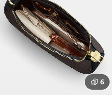 New Coach Original Teri Shoulder Bag Dark Brown Signature ...