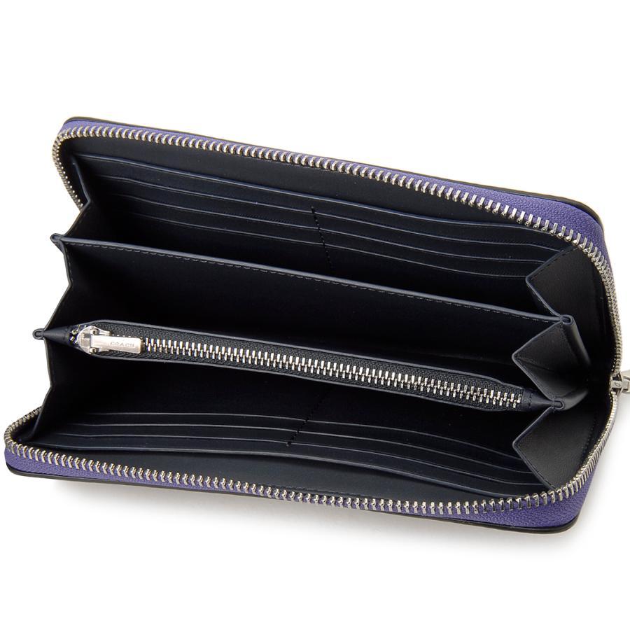 COACH C4452 Long Zip Around Wallet in Signature Canvas – Sport Purple