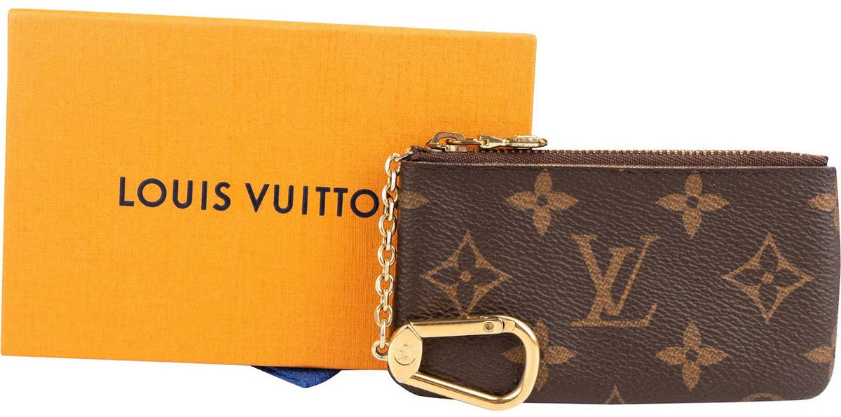 Louis Vuitton Key Pouch M62650 Monogram Canvas Coin Card Holder with Key Ring